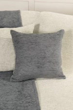 Διακοσμητική Μαξιλαροθήκη Caldo - Gray / Ivory Γκρι, Εκρού Μαξιλαροθήκη 45x45