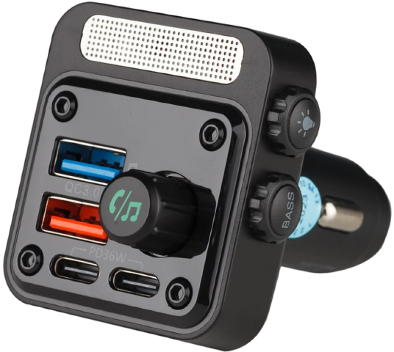 Osio FM TRANSMITTER ΑΝΑΠΤΗΡΑ 12V ΜΕ BLUETOOTH OFT-4260BT ΦΟΡΤΙΣΤΗ USB TYPE-A + USB TYPE-C OSIO OFT-4260BT/OSIO