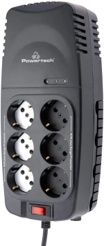 POWERTECH σταθεροποιητής ρεύματος PT-1496, 2000VA/1000W, 6x schuko