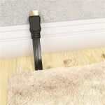 GOOBAY καλώδιο HDMI 77133 με Ethernet, flat, 8K/60Hz, 48 Gbps, 1m, μαύρο