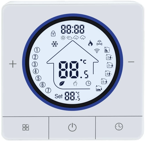Smart θερμοστάτης αερίου BHT-800WM-GCLW, WiFi, επιτοίχιος, λευκός