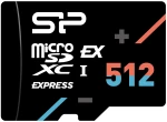 SILICON POWER κάρτα μνήμης microSDXC Express Hypera, 512GB, PCIe Gen 3x1, C10 UHS-I U3 A1 V30