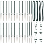 vidaXL Στύλος Περιφράξεων Άλλο 26 pcs Γκρι 3,2 x 3,2 x 80 εκ Ατσάλι