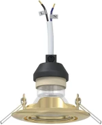 vidaXL Spotlights με προβολείς 24 pcs Χρυσό 9 x 9 εκ. Μέταλλο