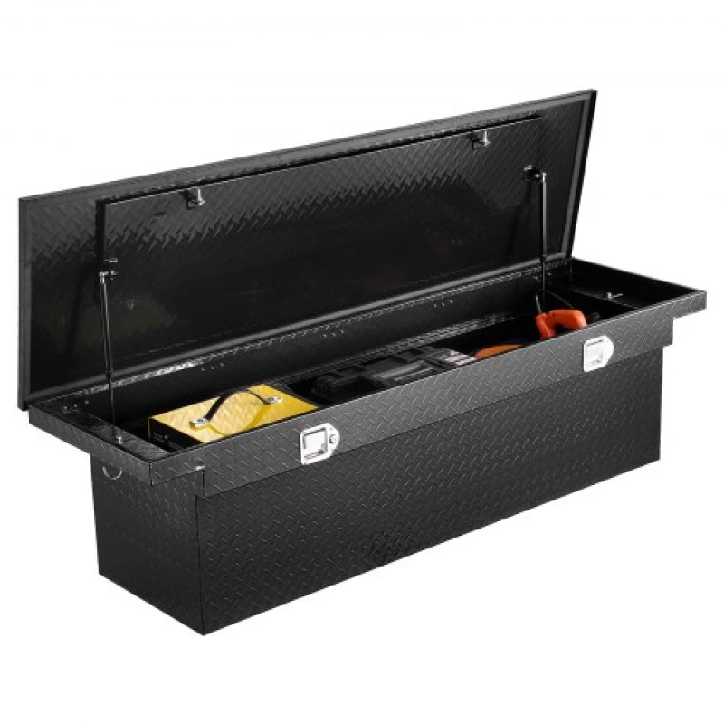 VEVOR Crossover Tool Box 69x12x14 In Heavy Duty Aluminum Toolbox for Truck Bed