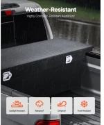 VEVOR Crossover Tool Box 69x12x14 In Heavy Duty Aluminum Toolbox for Truck Bed