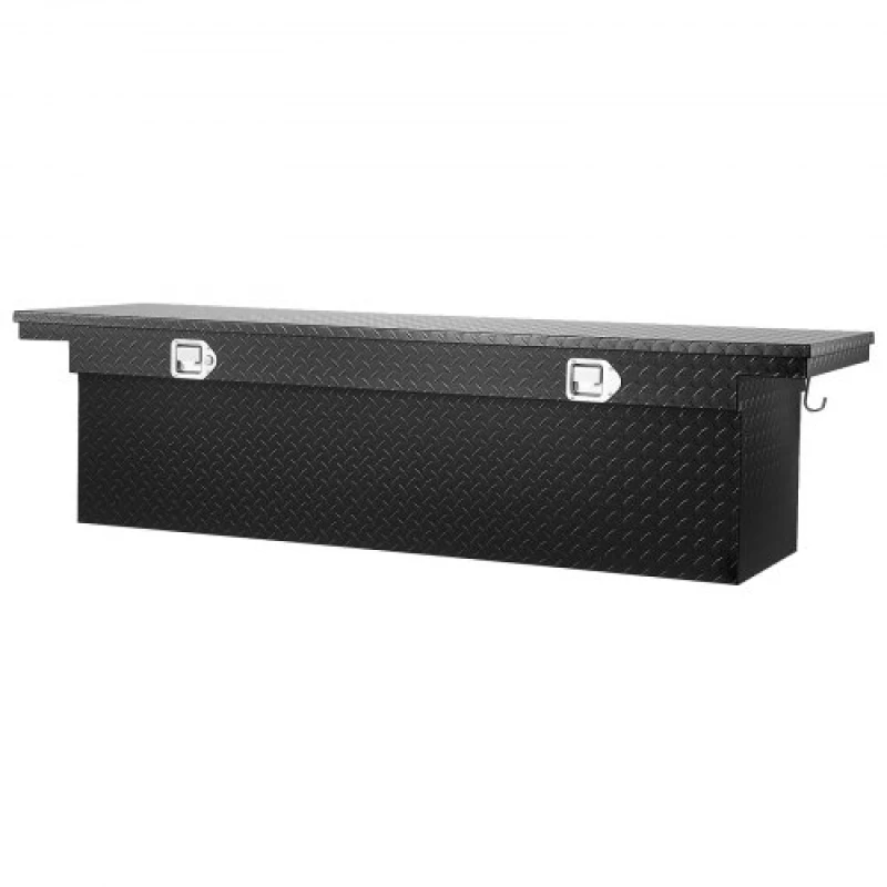 VEVOR Crossover Tool Box 69x12x14 In Heavy Duty Aluminum Toolbox for Truck Bed