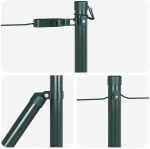 vidaXL Στύλος Περιφράξεων Άλλο 52 pcs Γκρι 3,2 x 3,2 x 70 εκ Ατσάλι
