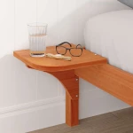 vidaXL Σκελετός Κρεβατιού Κερωτό καφέ 120 x 200 cm