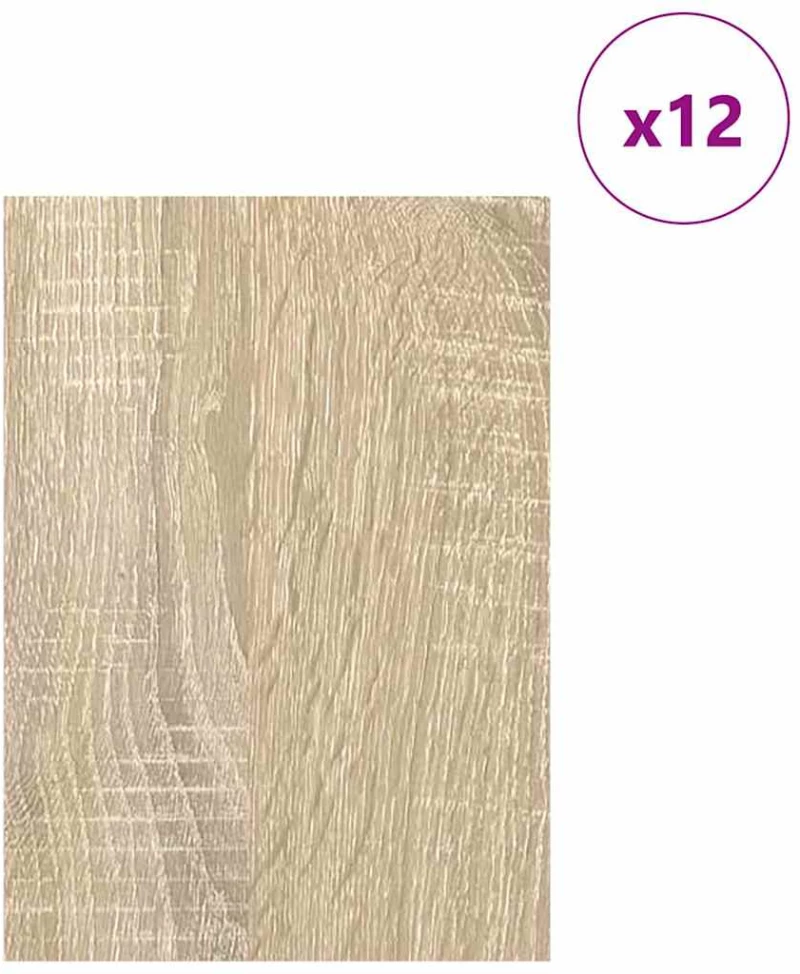 vidaXL Διακοσμητικά Πάνελ 12 pcs Sonoma Δρυς 15 x 21 x 0.3 εκ