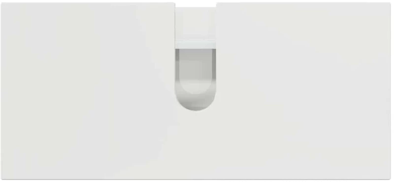 vidaXL Σετ Επίπλων Μπάνιου με συρτάρι 2 pcs Υψηλής γυαλάδας λευκό