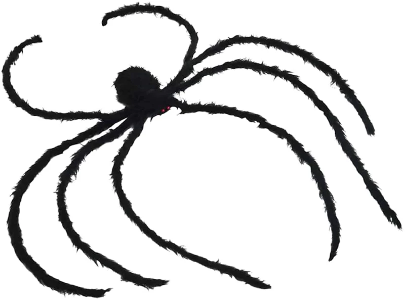vidaXL Διακόσμηση Halloween Αράχνη 3 pcs Μαύρο 200 cm