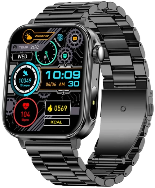 Colmi P80 smartwatch (ατσάλινο μαύρο)