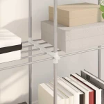 vidaXL Ράφι Αποθήκευσης με ράφι λευκό 43 x 27 x 90 εκ Αλουμίνιο