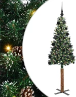 vidaXL Λεπτό Χριστουγεννιάτικο Δέντρο με 150 LED Πράσινο 150 cm