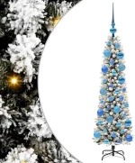 vidaXL Τεχνητό Χριστουγεννιάτικο Δέντρο με 150 LED Λευκό 120 cm