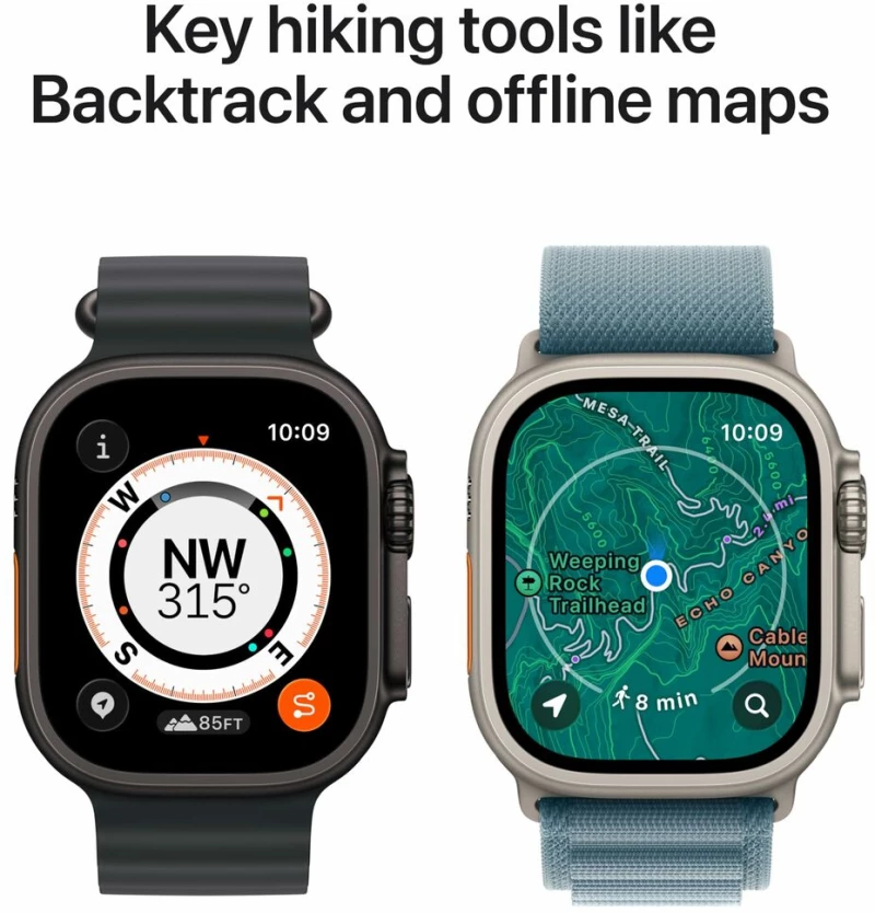 Smartwatch Apple Μαύρο 49 mm