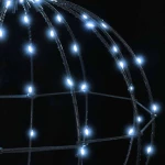 vidaXL Μπάλα με 120 LED Ψυχρό λευκό 40 cm Μέταλλο