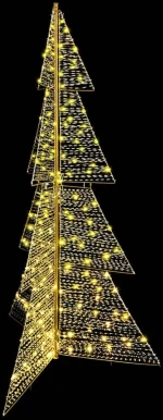 vidaXL Χριστουγεννιάτικο Δέντρο με 240 LED Θερμό λευκό 180 cm PET