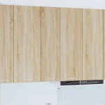 vidaXL Κρεμαστό ντουλάπι με πόρτα Riga Δρύς Sonoma 30 x 31 x 100 εκ.