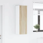 vidaXL Κρεμαστό ντουλάπι με πόρτα Riga Δρύς Sonoma 30 x 31 x 100 εκ.