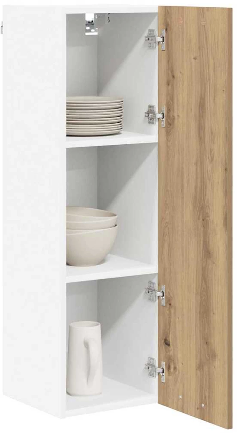 vidaXL Κρεμαστό ντουλάπι με πόρτα Riga Artisan Oak 30 x 31 x 100 εκ.