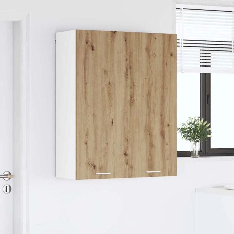 vidaXL Κρεμαστό ντουλάπι με πόρτα Riga Artisan Oak 80 x 31 x 100 εκ.