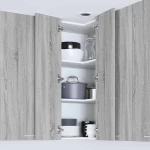 vidaXL Κρεμαστό ντουλάπι Riga Γκρι Σομόνα και Λευκό 57 x 57 x 100 εκ.