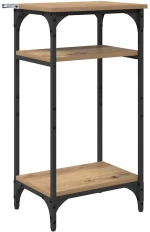 vidaXL Τραπεζάκι Πλευράς με ράφι Artisan Oak 40 x 30 x 75 cm