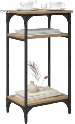 vidaXL Τραπεζάκι Πλευράς με ράφι Artisan Oak 40 x 30 x 75 cm