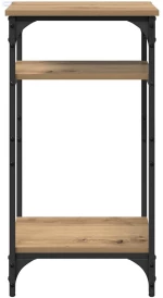 vidaXL Τραπεζάκι Πλευράς με ράφι Artisan Oak 40 x 30 x 75 cm