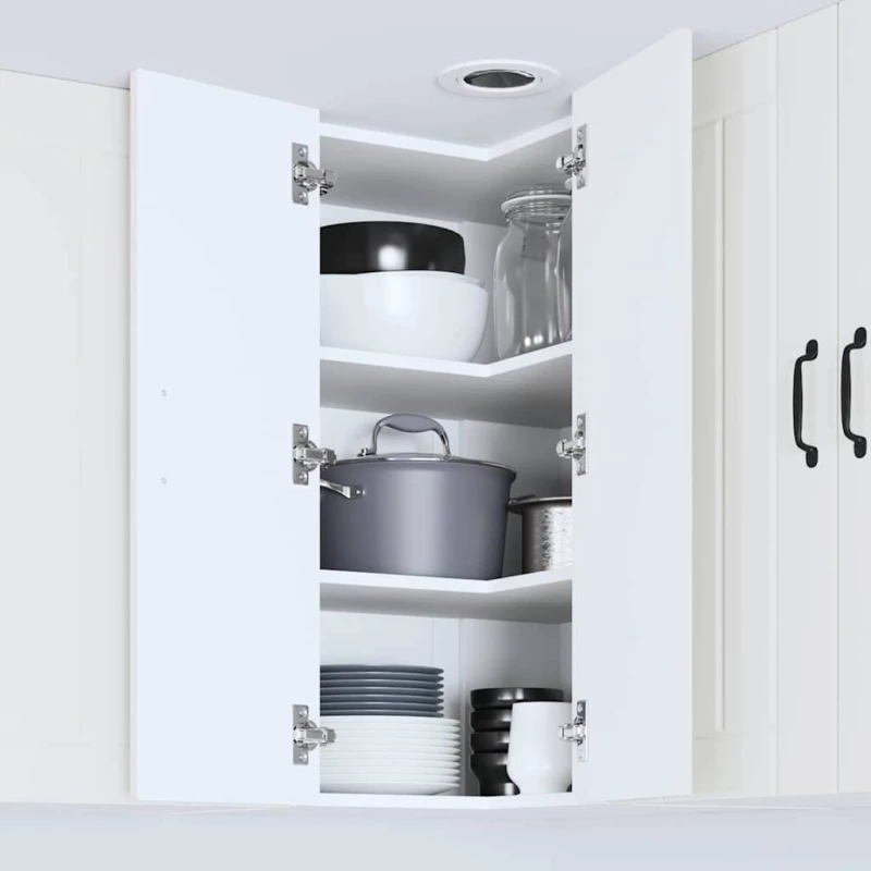 vidaXL Ντουλάπα Κουζίνας Λευκό 57 x 57 x 80 εκ. Επεξεργασμένο ξύλο