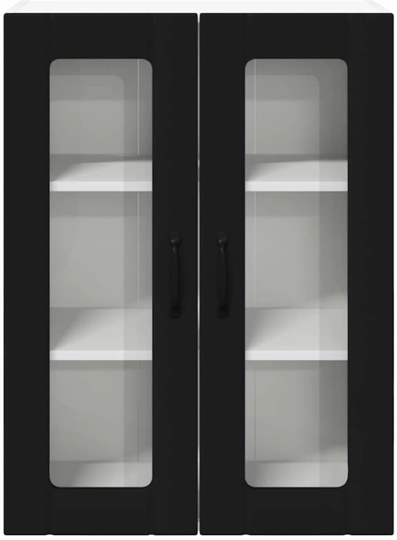 vidaXL Ντουλάπα Κουζίνας Μαύρο 60 x 31 x 80 εκ. Επεξεργασμένο ξύλο