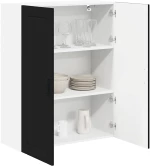vidaXL Ντουλάπα Κουζίνας Μαύρο 80 x 31 x 100 εκ. Επεξεργασμένο ξύλο