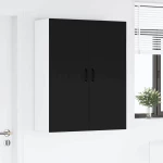 vidaXL Ντουλάπα Κουζίνας Μαύρο 80 x 31 x 100 εκ. Επεξεργασμένο ξύλο