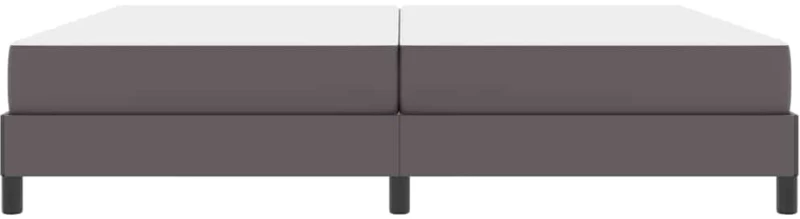 vidaXL Σκελετός Κρεβατιού με στρώμα Γκρι 200 x 200 cm ύφασμα