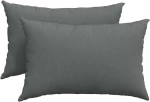 vidaXL Μαξιλάρι Καναπέ 2 pcs Σκούρο Γκρι 60 x 40 cm ύφασμα