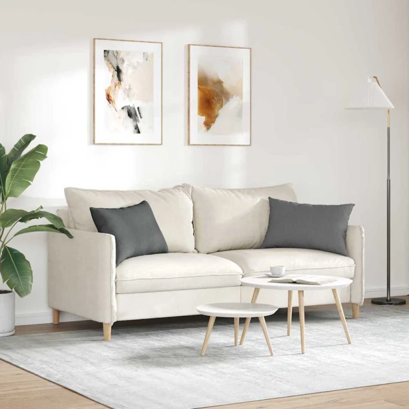 vidaXL Μαξιλάρι Καναπέ 2 pcs Σκούρο Γκρι 60 x 40 cm ύφασμα