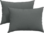 vidaXL Μαξιλάρι Καναπέ 2 pcs Σκούρο Γκρι 70 x 50 cm ύφασμα