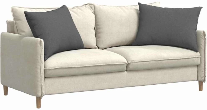 vidaXL Μαξιλάρι Καναπέ 2 pcs Σκούρο Γκρι 70 x 50 cm ύφασμα