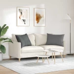 vidaXL Μαξιλάρι Καναπέ 2 pcs Σκούρο Γκρι 70 x 50 cm ύφασμα