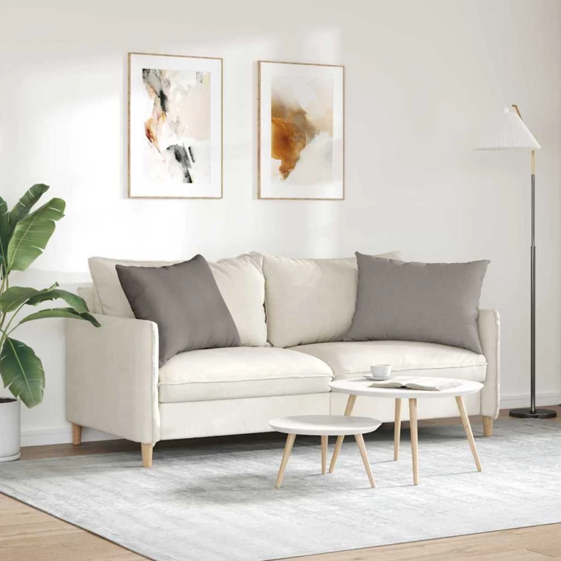 vidaXL Μαξιλάρι Καναπέ 2 pcs Taupe 70 x 50 cm ύφασμα