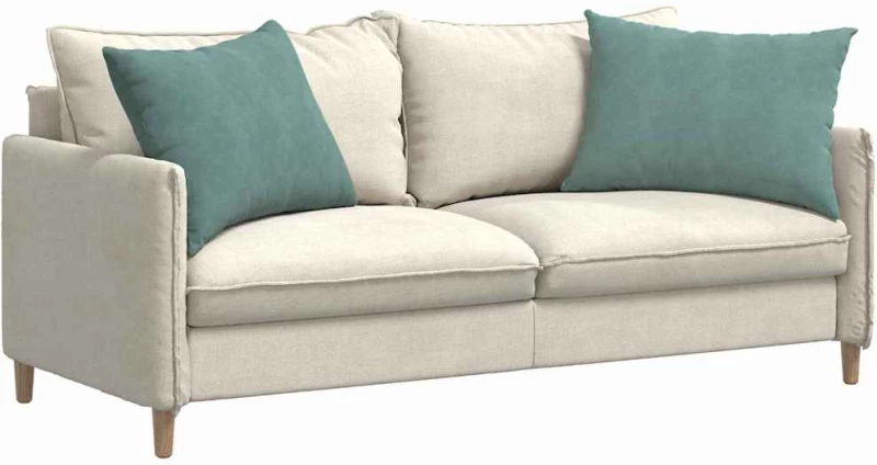 vidaXL Μαξιλάρι Καναπέ 2 pcs Θαλασσί 70 x 50 cm Υφασμάτινο Κορντουρά