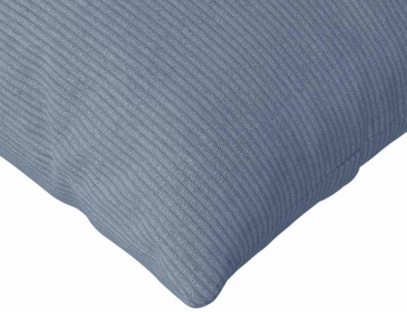 vidaXL Μαξιλάρι Καναπέ 2 pcs Μπλε 120 x 40 cm Υφασμάτινο Κορντουρά