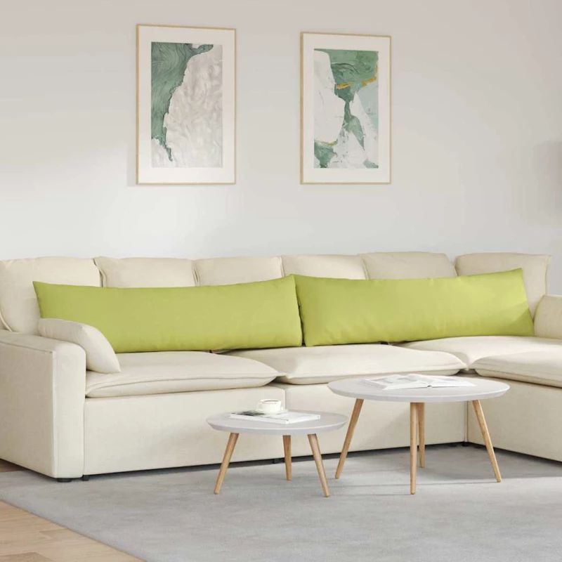 vidaXL Μαξιλάρι Καναπέ 2 pcs Ανοιχτό Πράσινο 145 x 40 εκ. ύφασμα