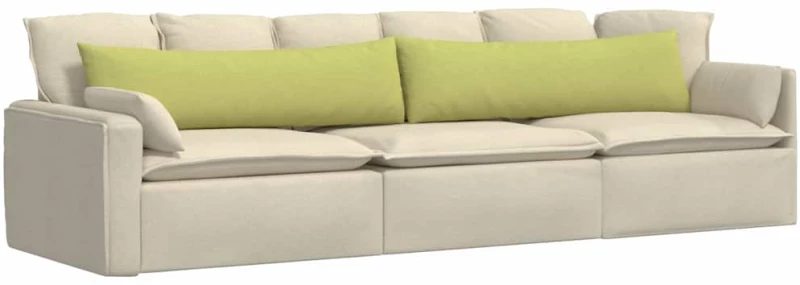 vidaXL Μαξιλάρι Καναπέ 2 pcs Ανοιχτό Πράσινο 145 x 40 εκ. ύφασμα
