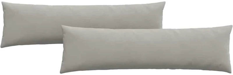 vidaXL Μαξιλάρι Καναπέ 2 pcs Ανοιχτό γκρι 145 x 40 εκ. ύφασμα