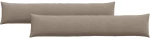 vidaXL Μαξιλάρι Καναπέ 2 pcs Taupe 200 x 40 εκ. ύφασμα