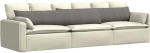 vidaXL Μαξιλάρι Καναπέ 2 pcs Ανοιχτό γκρι 200 x 40 εκ.