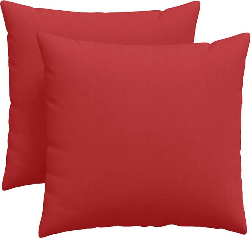 vidaXL Μαξιλάρι Καναπέ 2 pcs Κόκκινο 45 x 45 cm ύφασμα